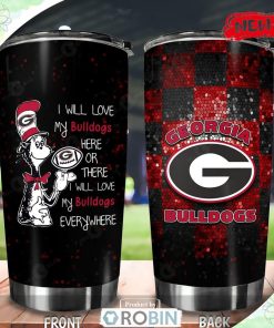 Georgia Bulldogs-Seuss Red Luxury Design Gift For Fan Tumbler