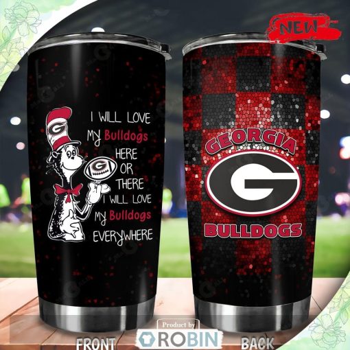 Georgia Bulldogs-Seuss Red Luxury Design Gift For Fan Tumbler
