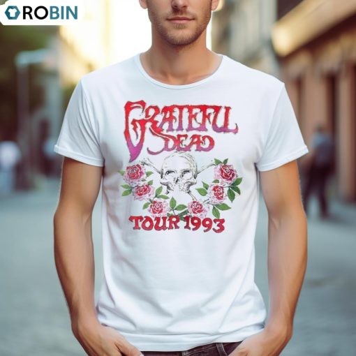 Grateful Dead 1993 Summer Tour Ver 2 With Tour Dates T Shirt
