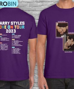 Harry Styles Love On Tour 2023 Shirt, Trendy Music Tour Short Sleeve Sweatshirt