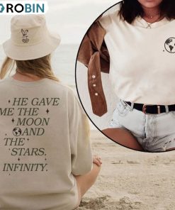 He Gave Me The Moon And Stars Infinity Shirt, American Eagle Bonrad Unisex T-shirt He Gave Me The Moon And Stars Infinity Shirt, American Eagle Bonrad Unisex T-shirt