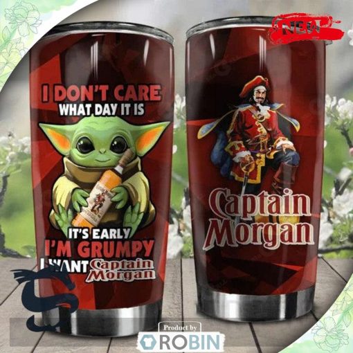 I Am Grumpy I Want Captain Morgan Red Premium Tumbler