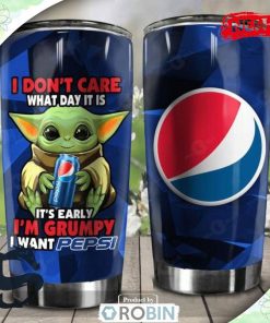 I Am Grumpy I Want Pepsi Blue Premium Tumbler