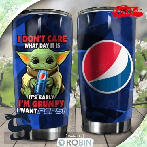 I Am Grumpy I Want Pepsi Blue Premium Tumbler