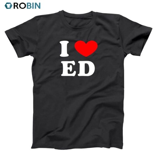 I Love Heart Ed Shirt, Ed Sheeran Concert Unisex Hoodie Long Sleeve