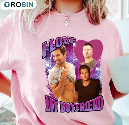 I Love My Boyfriend Shirt, James Maslow Music Crewneck Unisex T-shirt