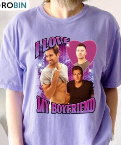I Love My Boyfriend Shirt, James Maslow Music Crewneck Unisex T-shirt