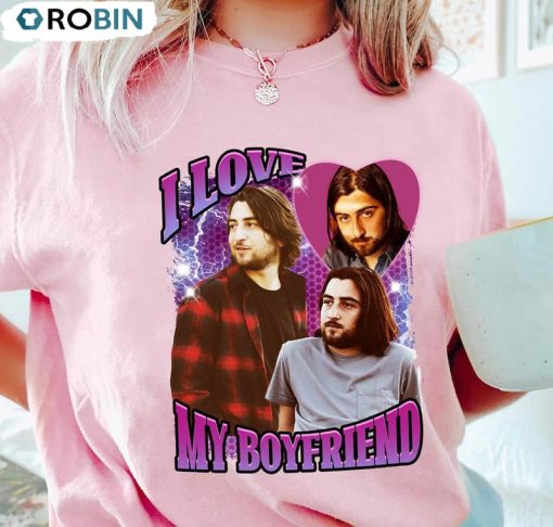 I Love My Boyfriend Shirt, Noah Kahan Pop Music Unisex Hoodie Long Sleeve