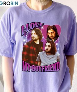 I Love My Boyfriend Shirt, Noah Kahan Pop Music Unisex Hoodie Long Sleeve