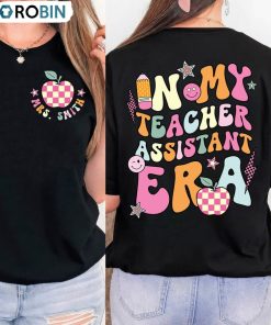 In My Cool Teacher Era Shirt, Teacher Assistant Long Sleeve Sweatshirt
