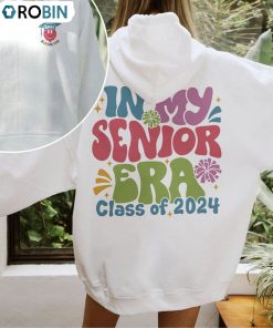 In My Senior Era 2024 Shirt, Retro Class Of 2024 Crewneck Unisex Hoodie