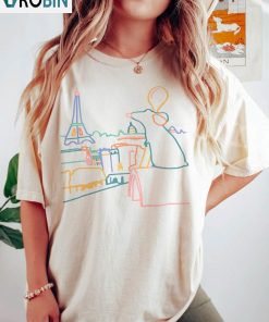 Inspired Disney Pixar Ratatouille Shirt, Comfort Colors Unisex Hoodie Long Sleeve