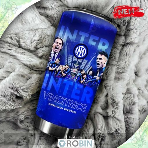 Inter Milan Inter Vincitrice 2023 Champions Blue Style Tumbler Cup