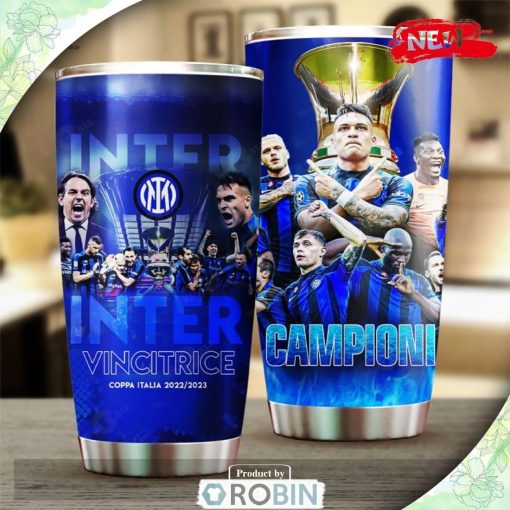 Inter Milan Vincitrice Coppa Italia 2023 Blue Tumbler Cup