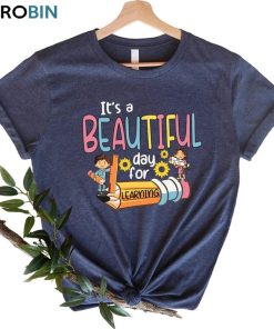 It’s Beautiful Day For Learning Shirt, Back To School Tee Tops Crewneck