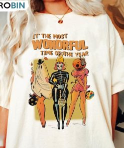 It’s The Most Wondrful Time Of The Year Shirt, Pumpkin Halloween Unisex T-shirt Short Sleeve It’s The Most Wondrful Time Of The Year Shirt, Pumpkin Halloween Unisex T-shirt Short Sleeve