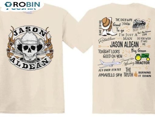 Jason Aldean Cowboys Skull Boots And Hat Shirt, Jason Aldean Album Tee Tops Sweatshirt