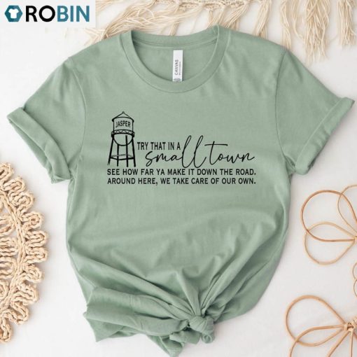 Jason Aldean Try That In A Small Town Shirt, Vintage Design Crewneck Unisex T-shirt