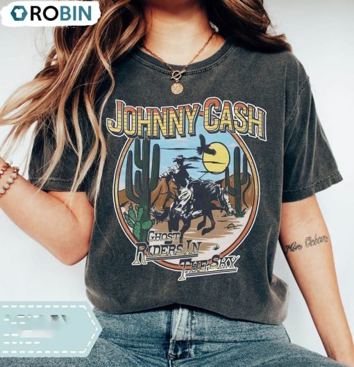 Johnny Cash Band Shirt, Vintage Country Music Tee Tops Unisex T-shirt