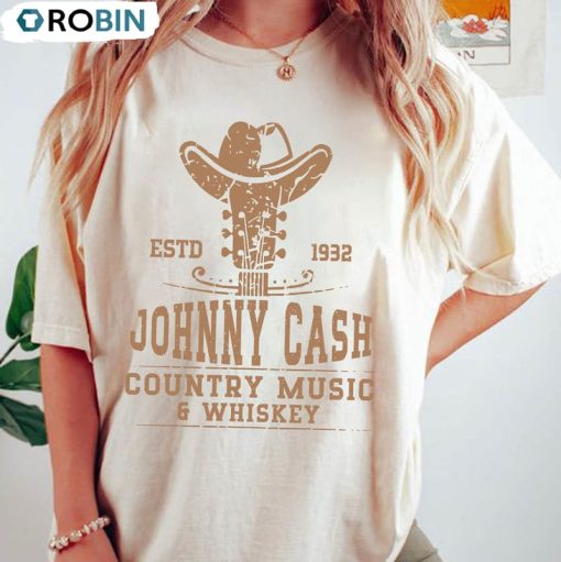 Johnny Cash Estd 1932 Shirt, Retro Country Concert Music Band Sweatshirt