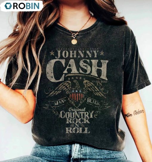 Johnny Cash Finger Shirt, Comfort Music Band Unisex T-shirt Long Sleeve