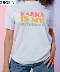 Karma Is My Boyfriend Music Shirt, Swiftie Midnight Unisex T-shirt