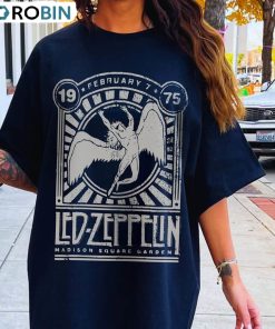 Led Zeppelin Comfort Shirt, Vintage Rock Band Crewneck Sweatshirt