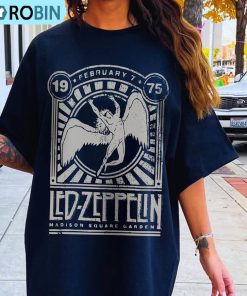 Led Zeppelin Comfort Shirt, Vintage Rock Band Crewneck Sweatshirt