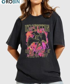 Led Zeppelin Rock Band Shirt, Rock N Roll Tee Tops Unisex Hoodie