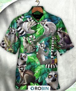 Lemur Madagascar In The Jungle Hawaiian Shirt, Shirt For Summer