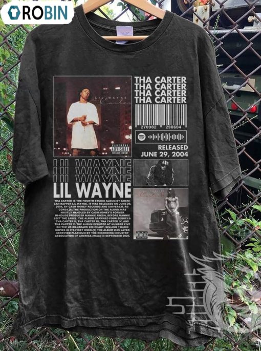 Lil Wayne Rap Shirt, Tha Carter Album Unisex T-shirt Short Sleeve