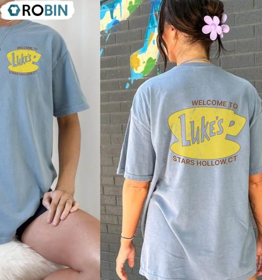 Luke’S Diner Shirt, Vintage Style Stars Hollow Tee Tops Short Sleeve