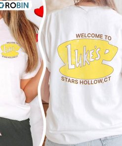 Luke’S Diner Shirt, Vintage Style Stars Hollow Tee Tops Short Sleeve
