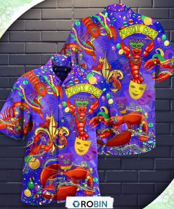Mardi Gras Shrimp Love Animals Hawaiian Shirt, Shirt For Summer Mardi Gras Shrimp Love Animals Hawaiian Shirt, Shirt For Summer