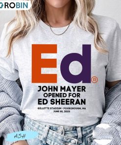 Mathematics Concert Tour Shirt, Ed John Mayer Long Sleeve Unisex Hoodie