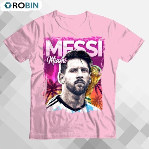 Messi Miami Shirt, Retro Miami Messi Unisex Hoodie Tee Tops