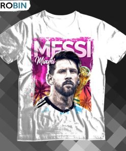 Messi Miami Shirt, Retro Miami Messi Unisex Hoodie Tee Tops