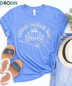 Metallic Silver Cinderella Shirt, Bibbidi Bobbidi Boo Unisex Hoodie Long Sleeve
