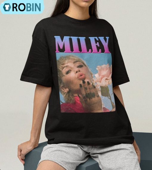 Miley Cyrus Vintage Shirt, Pop Music Concert Long Sleeve Short Sleeve