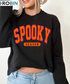 Neon Halloween Spooky Season Shirt, Halloween Funny Unisex T-shirt Long Sleeve
