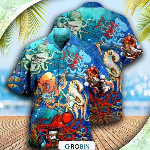 Octopus Rocktopus Happy Hawaiian Shirt, Shirt For Summer