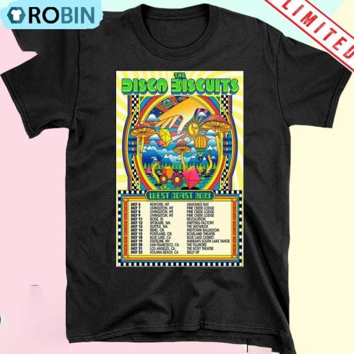 Official The Disco Biscuits West Coast Vintage Unisex T-shirt Long Sleeve