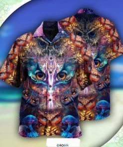 Owl Awesome Eyes Mysterious Hawaiian Shirt, Shirt For Summer