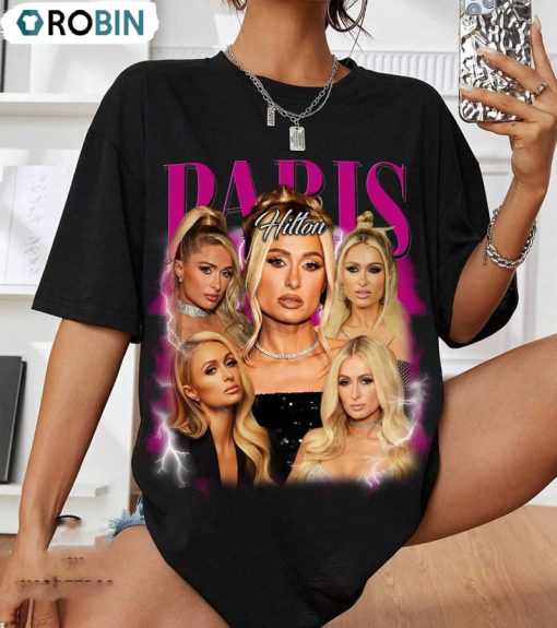 Paris Hilton Shirt, Vintage 90s Style Unisex Hoodie Tee Tops