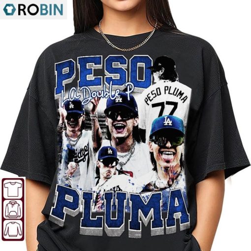 Peso Pluma 90s Vintage Shirt, Baseball Short Sleeve