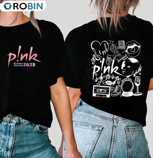 Pink Beautiful Trauma Shirt, Pink Summer Carnival 2023 Tour Sweater Crewneck