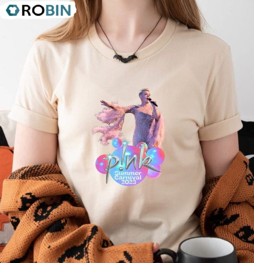Pink Summer Carnival 2023 Shirt, Trustfall Album Short Sleeve Unisex Hoodie