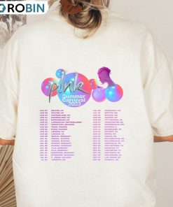 Pink Summer Carnival 2023 Shirt, Trustfall Album Short Sleeve Unisex Hoodie