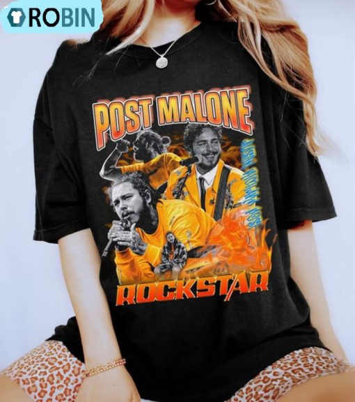 Post Malone Vintage Shirt, Papper Crewneck Short Sleeve