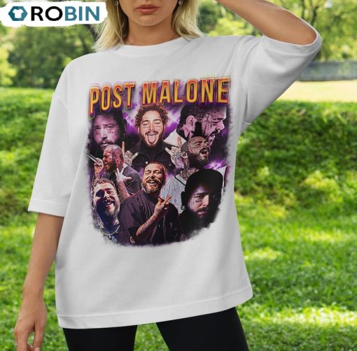 Posty Graphic Shirt, Post Malone Tour Crewneck Unisex T-shirt
